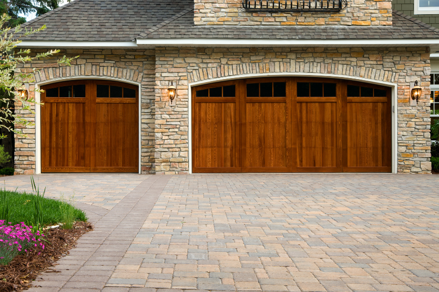 stone paver driveway